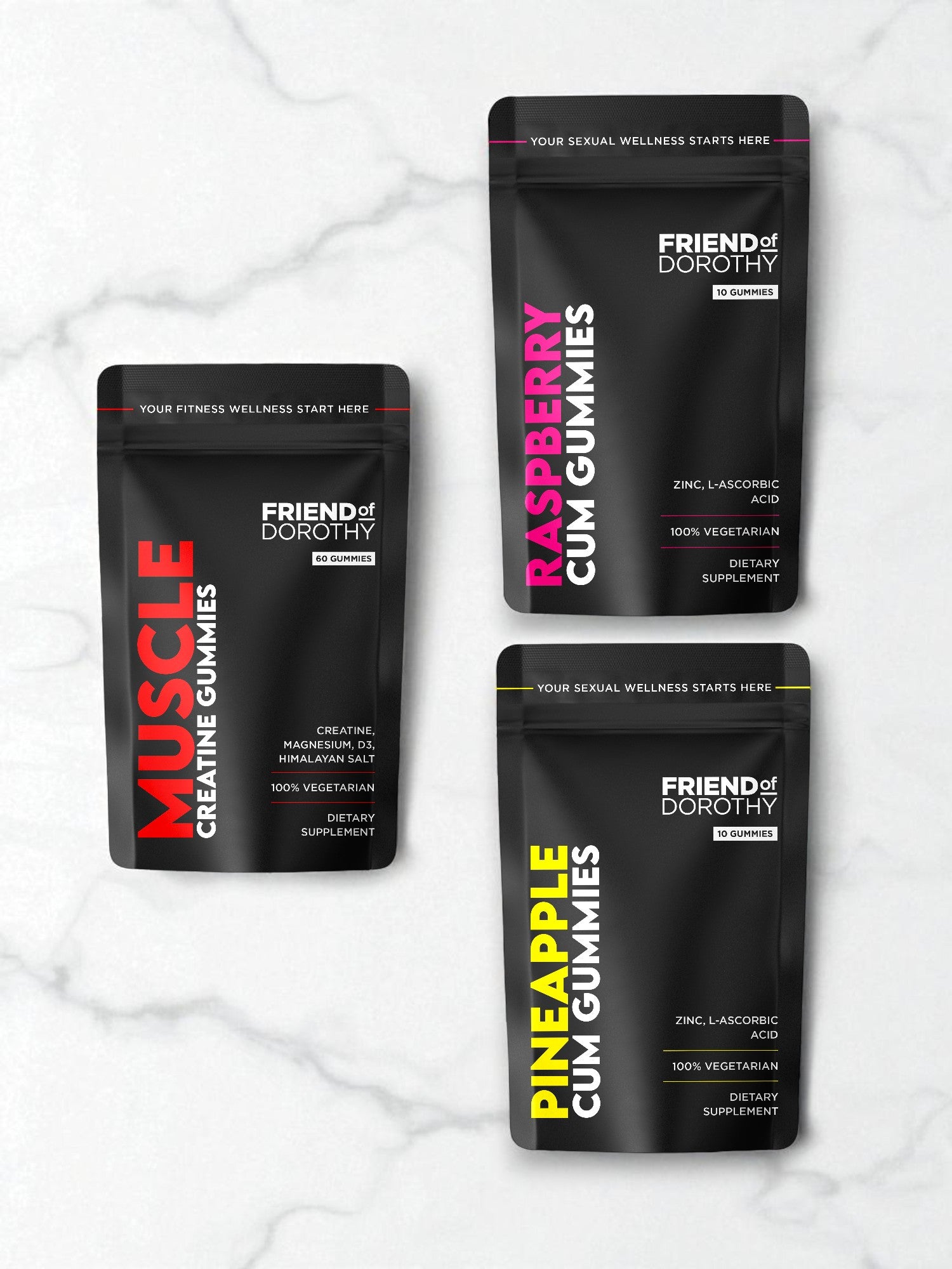 Mini GUMMIES – VOLUME, VITALITY, MUSCLE + MALE WELLNESS SUPPORT (3 trial packs)