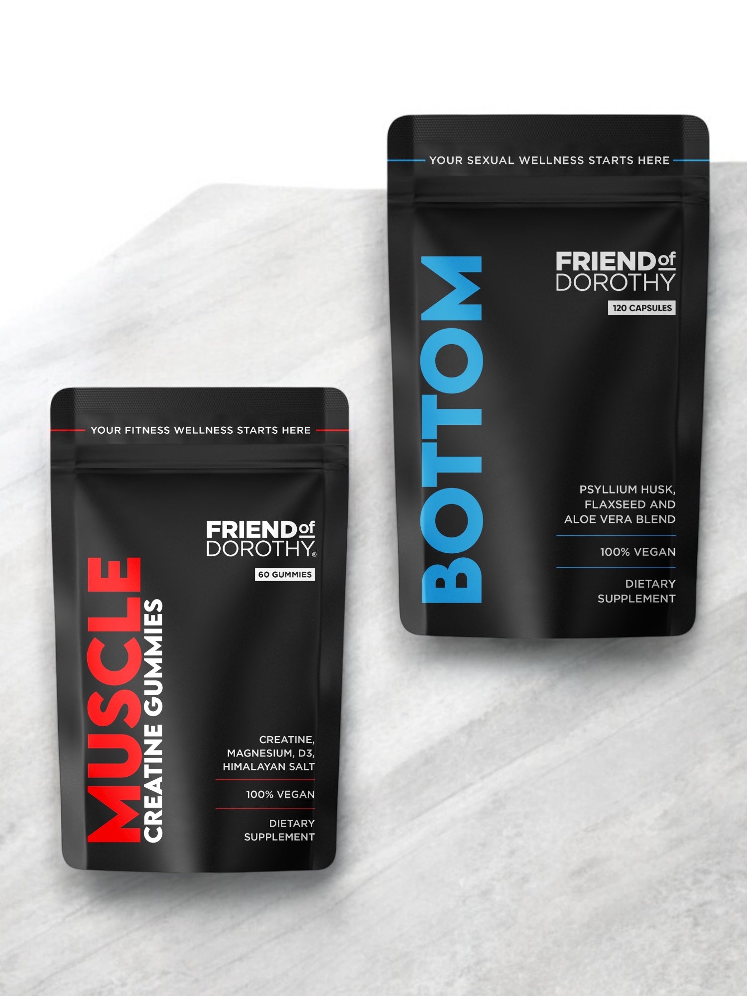MUSCLE BOTTOM - fast-track muscle growth and make douching quick and easy - 1 month supply