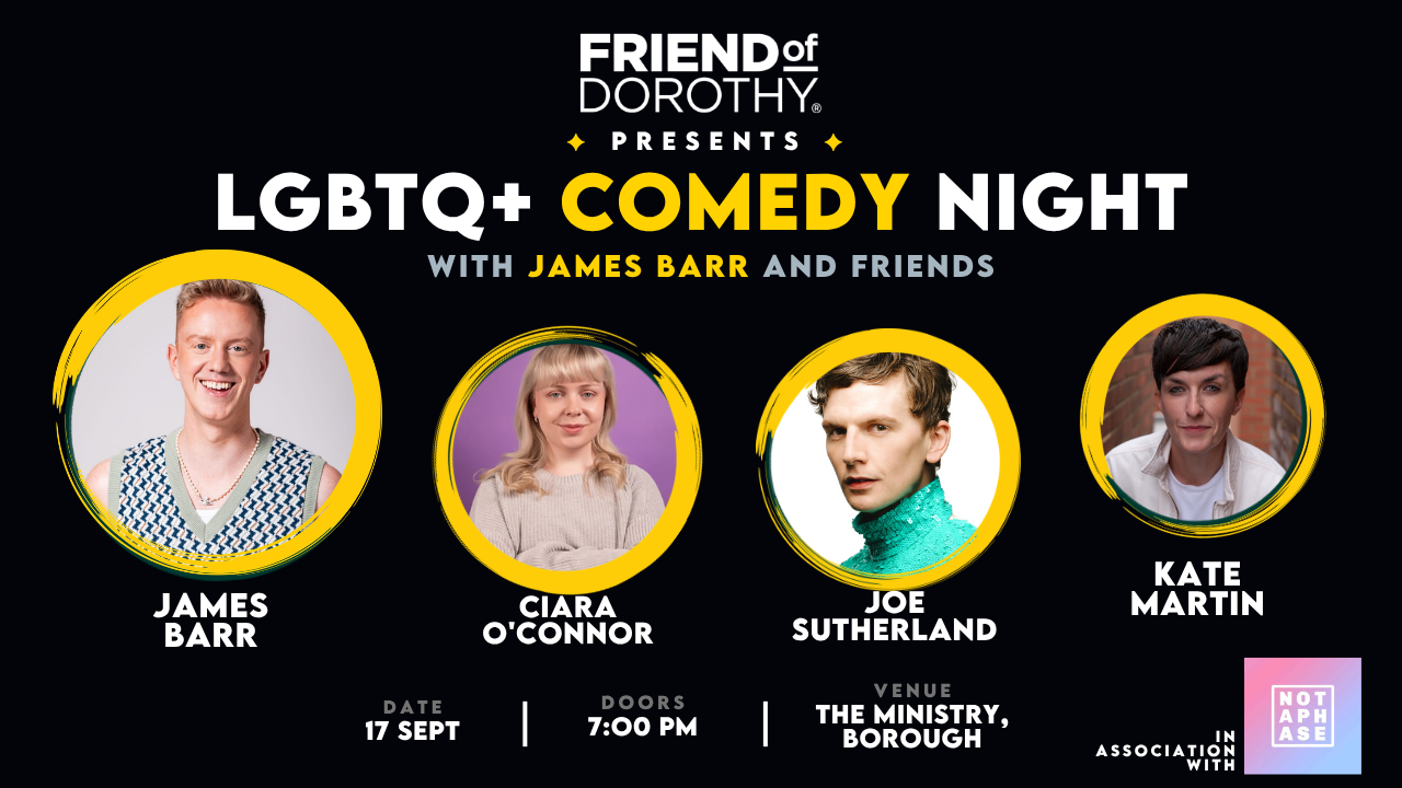 LGBTQ+ Comedy Night - James Barr & Friends