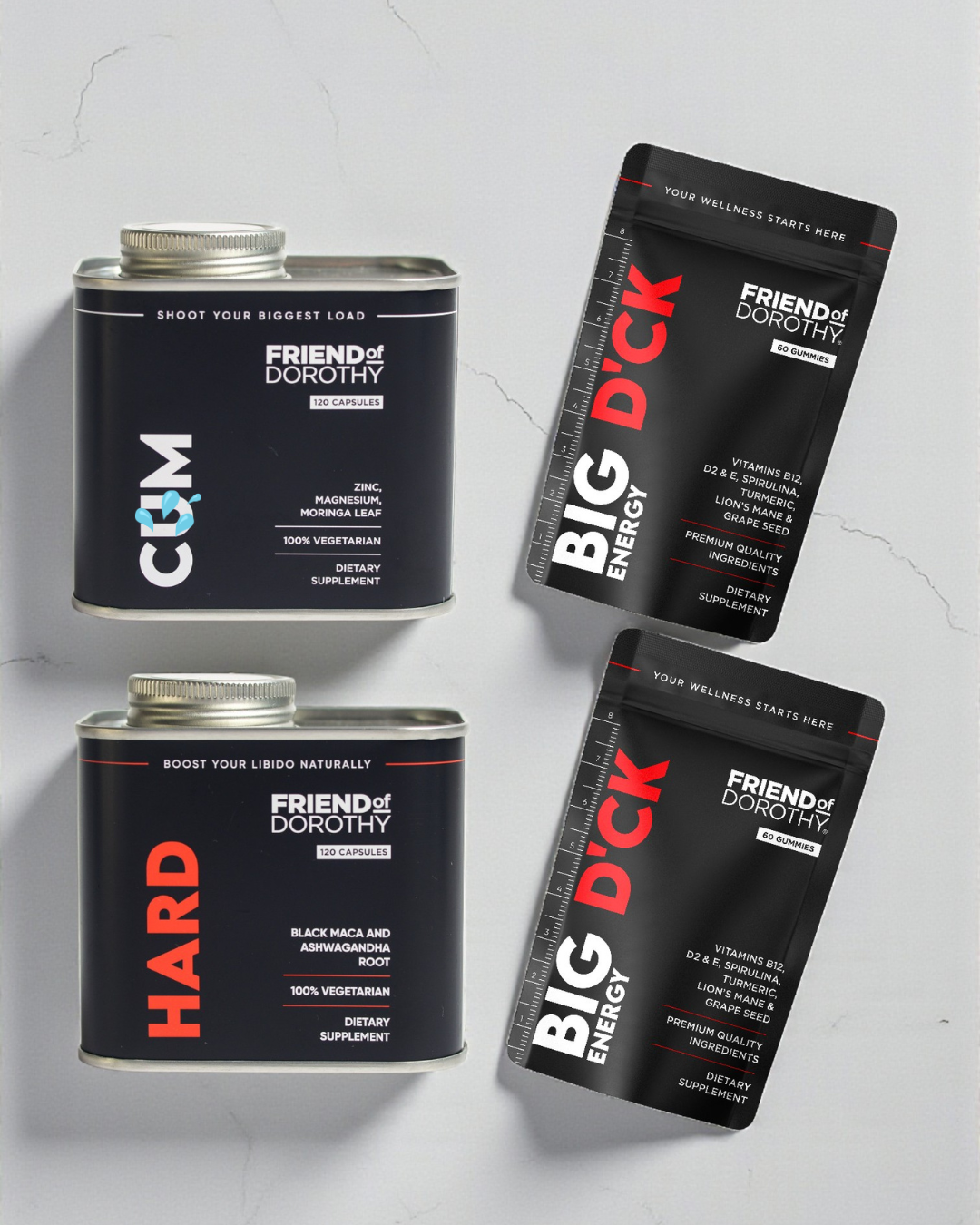 CUM HARD-Paket (sparen Sie 10 %) – steigern Sie Ihre Libido und kommen Sie härter