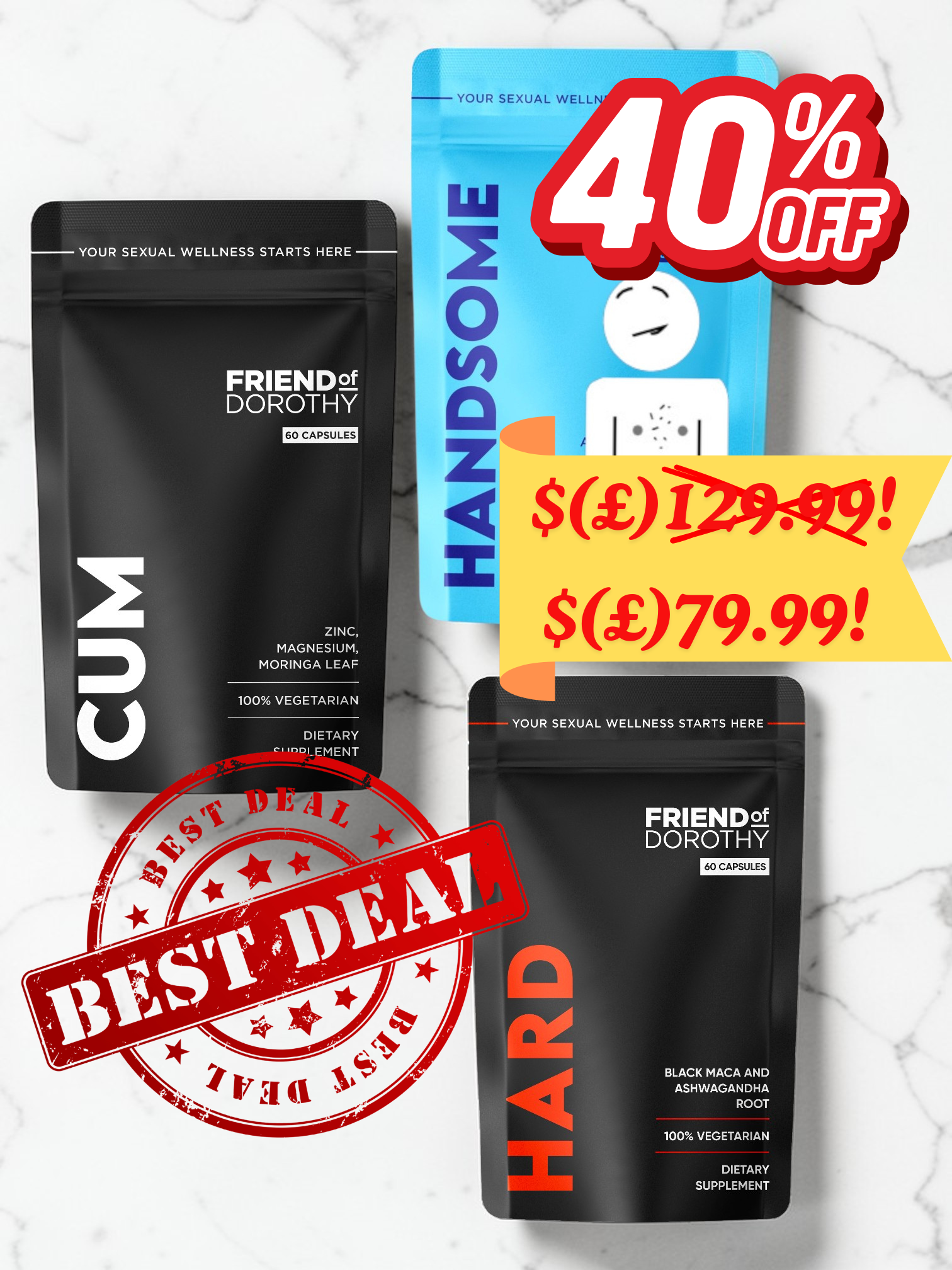 Pack CUM HARD (économisez 10%) - augmentez votre libido et jouissez plus fort