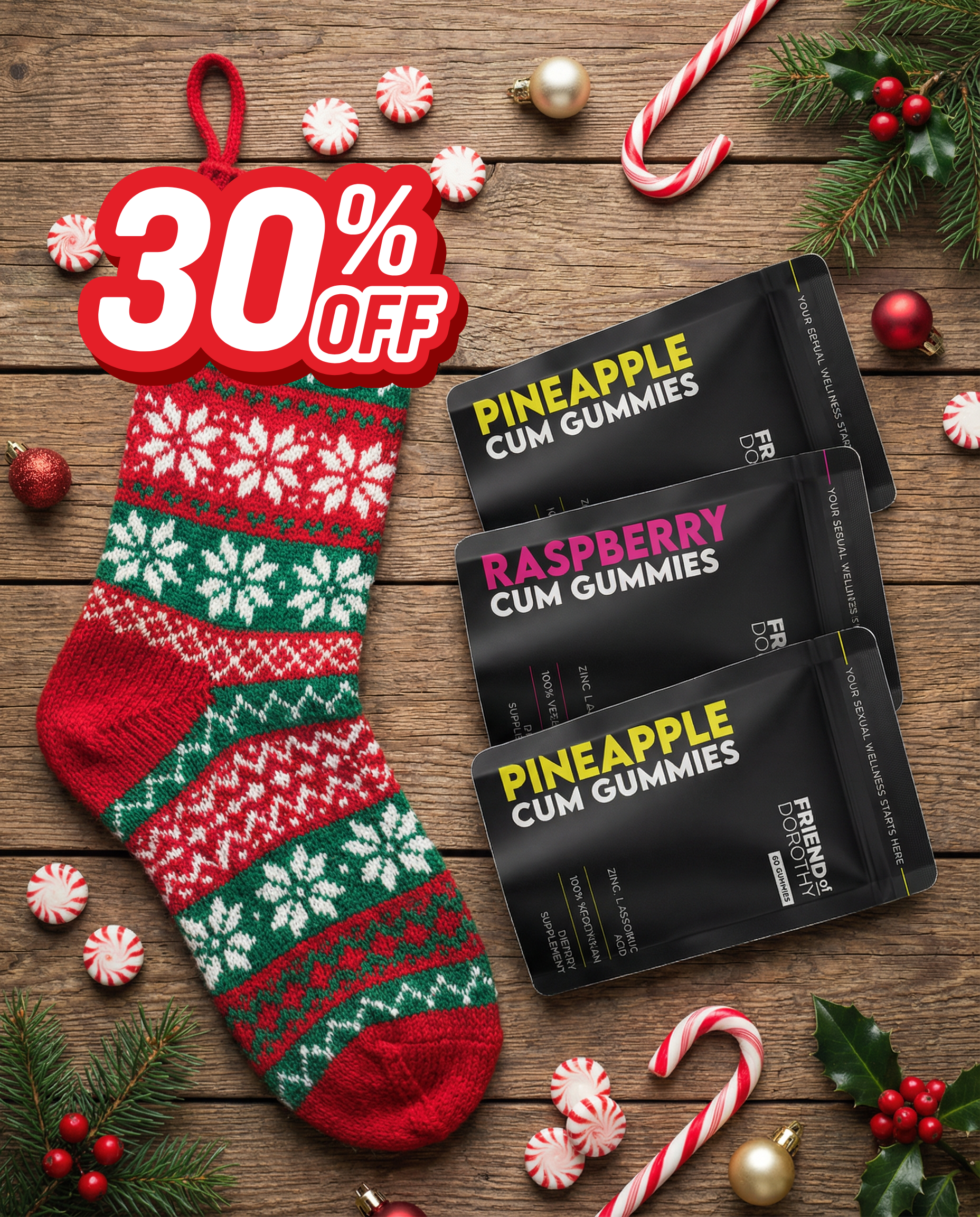 Mini GUMMIES – VOLUME, VITALITY + MALE WELLNESS SUPPORT (3 trial packs)