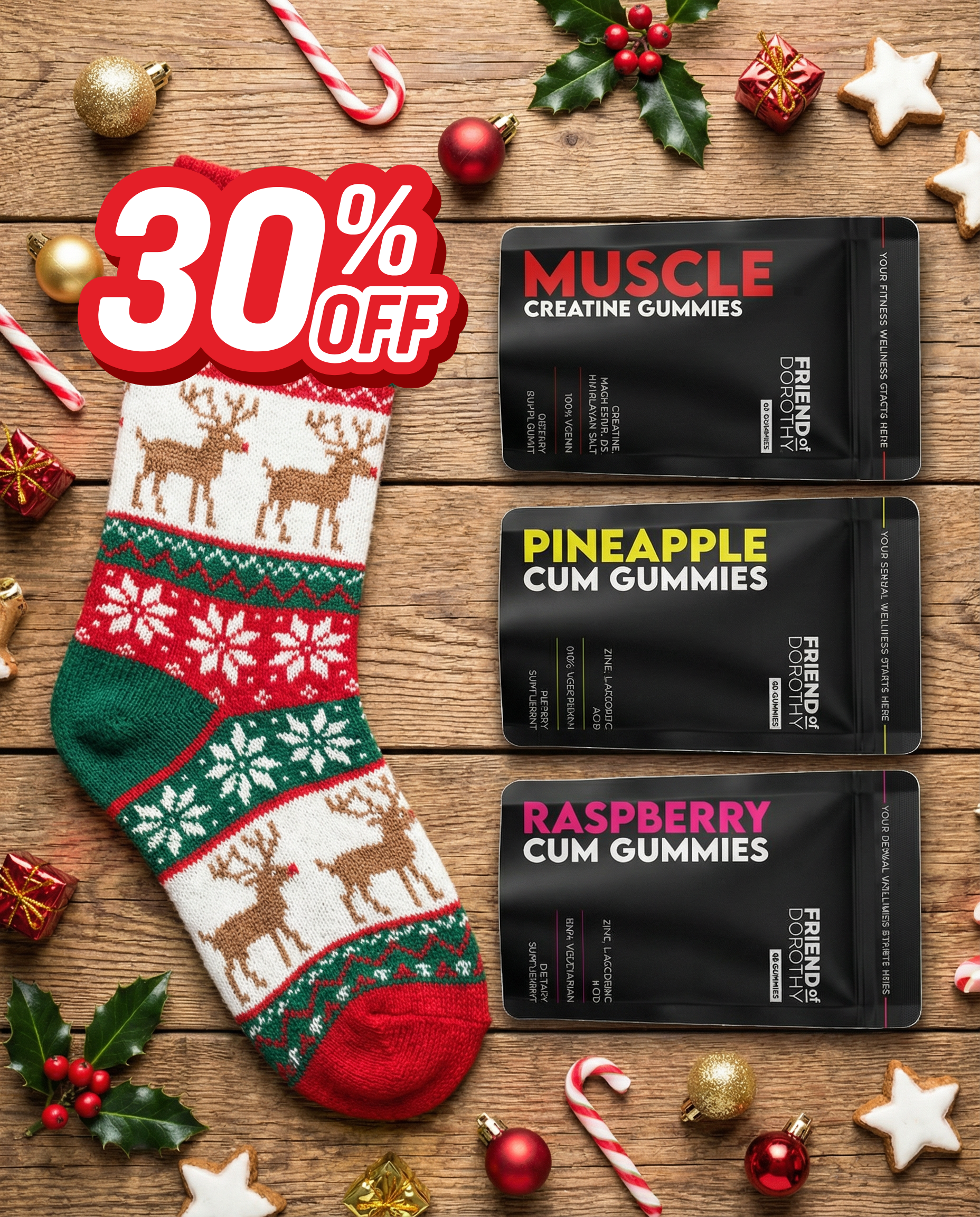 Mini GUMMIES – VOLUME, VITALITY, MUSCLE + MALE WELLNESS SUPPORT (3 trial packs)