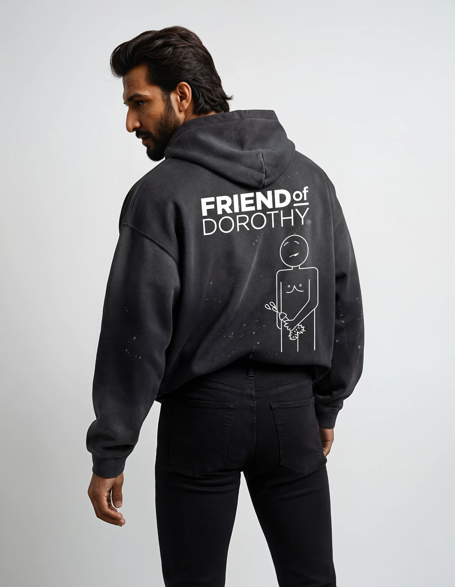 OVERSIZED HOODIE WITH CM GUY