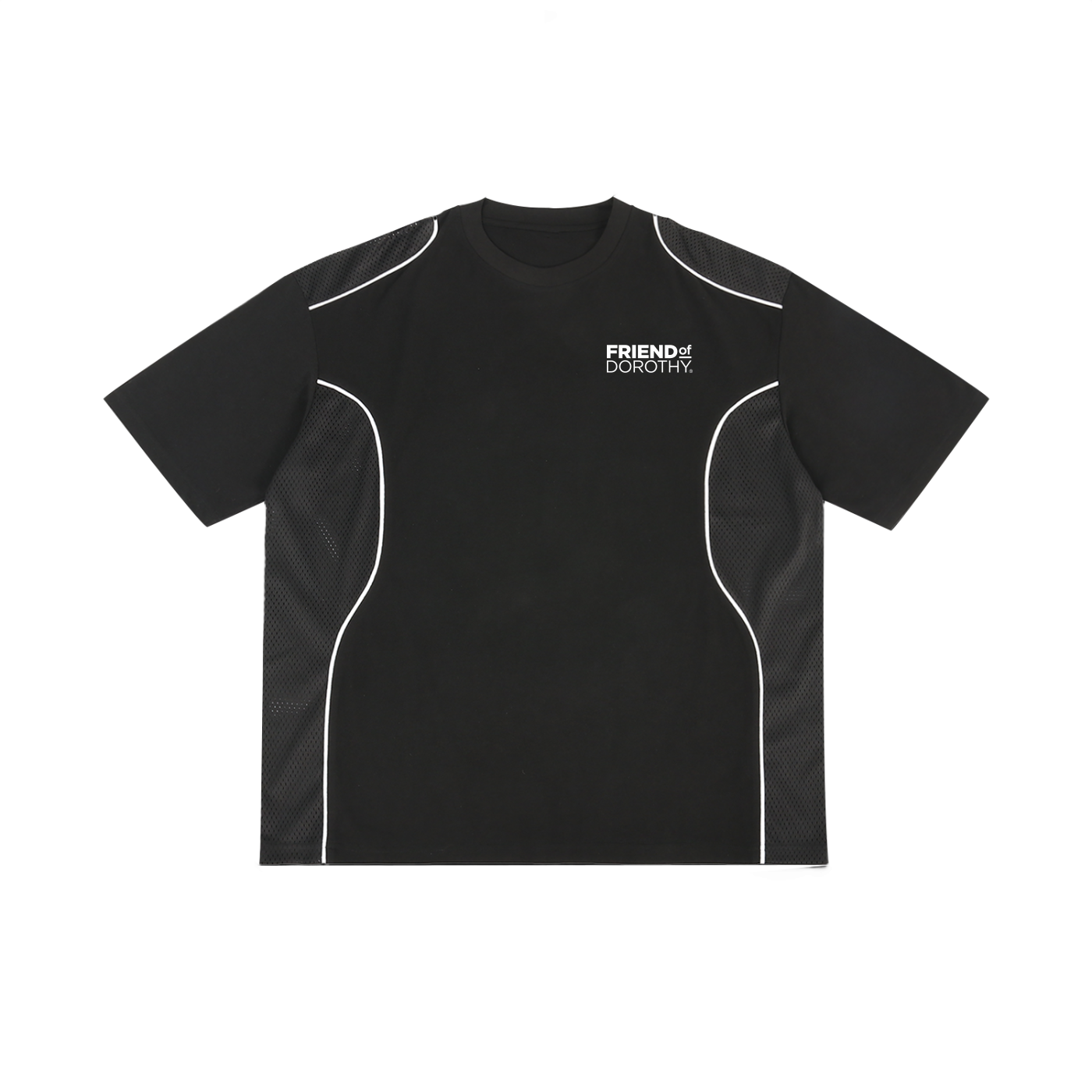 Contrast Piped Panel T-Shirt