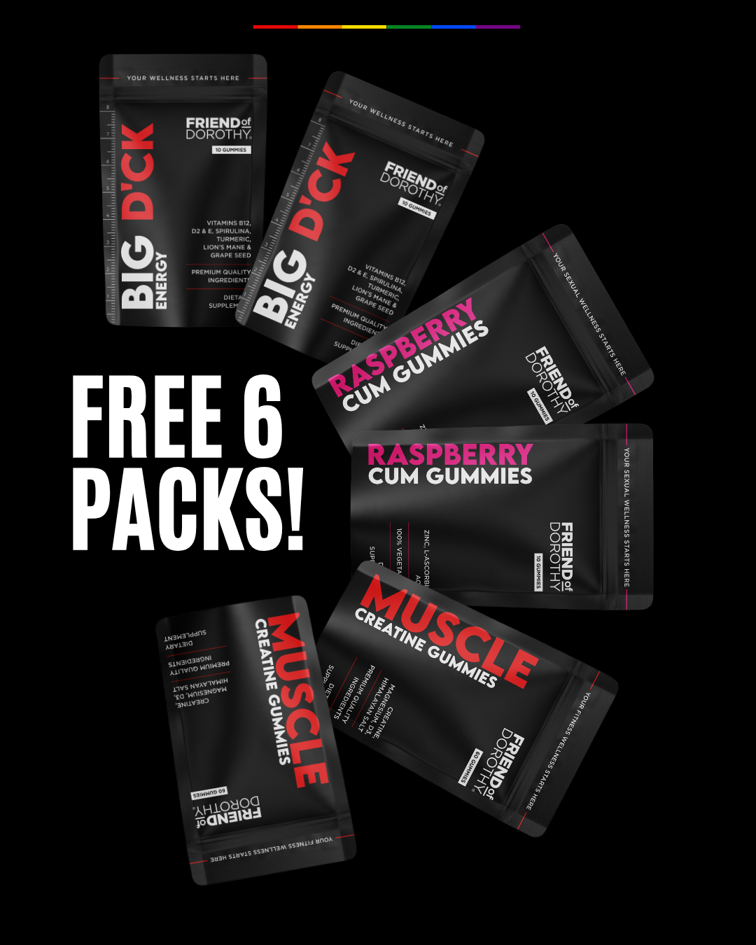 FREE 6 PACKS OF MINI GUMMIES