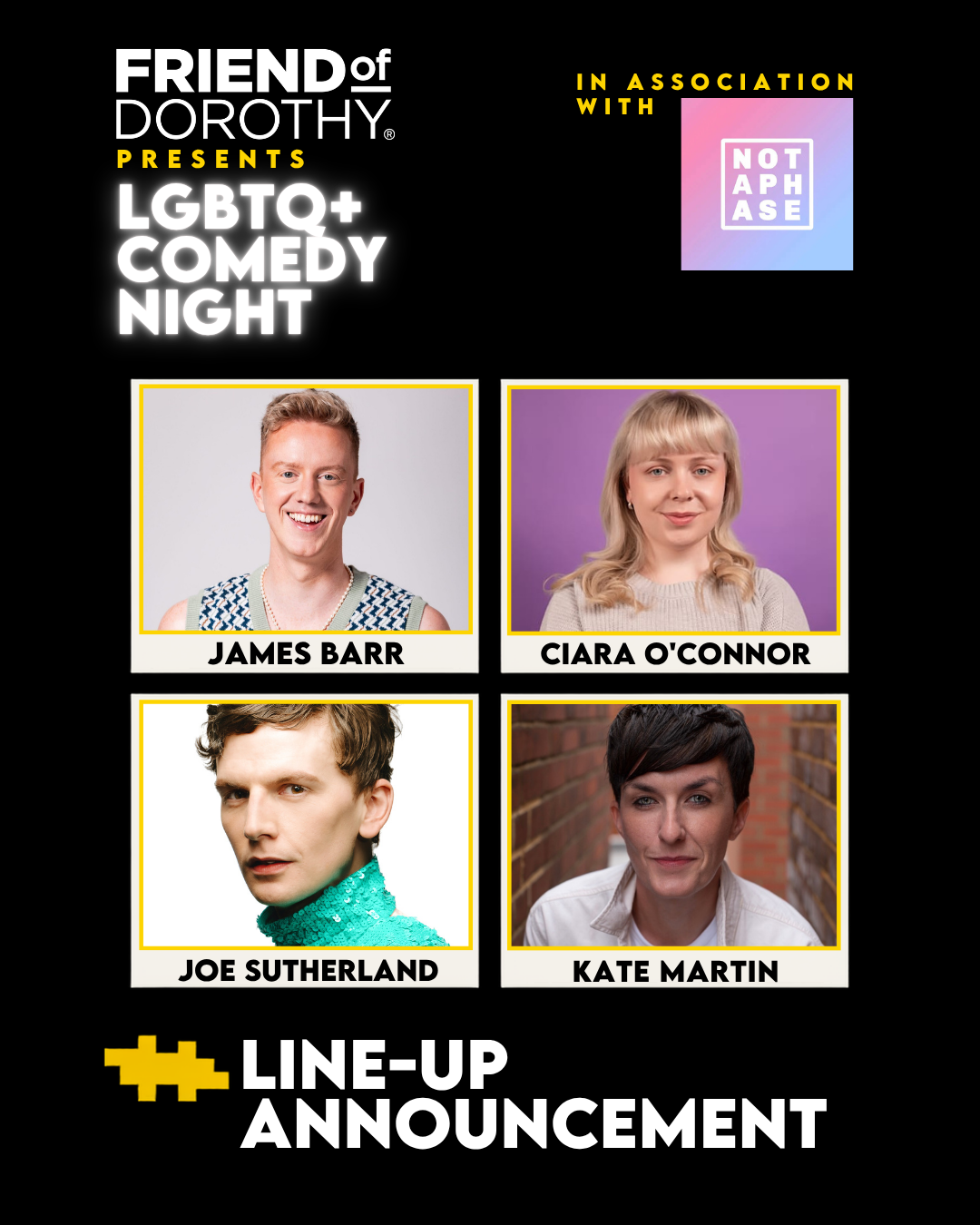 LGBTQ+ Comedy Night - James Barr & Friends